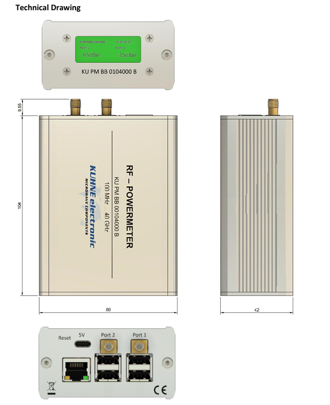 KU PM BB 0104000 B射頻功率計