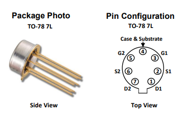 Linear Systems 3N190/3N191單片雙晶P溝道增強(qiáng)型MOSFET